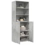 Aparador alto madera de ingeniería gris hormigón 70x42,5x185 cm by , Sideboards - Ref: Foro24-3281374, Price: 162,62 €, Disco...