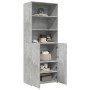 Aparador alto madera de ingeniería gris hormigón 70x42,5x185 cm by , Sideboards - Ref: Foro24-3281374, Price: 165,10 €, Disco...