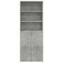 Aparador alto madera de ingeniería gris hormigón 70x42,5x185 cm by , Sideboards - Ref: Foro24-3281374, Price: 165,10 €, Disco...