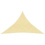 Toldo de vela HDPE beige 160 g/m² 3,5x3,5x4,9 m by vidaXL, Umbrellas - Ref: Foro24-311147, Price: 20,80 €, Discount: %