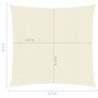 Cream HDPE sail awning 160 g/m² 2.5x2.5 m by vidaXL, Umbrellas - Ref: Foro24-311163, Price: 23,96 €, Discount: %