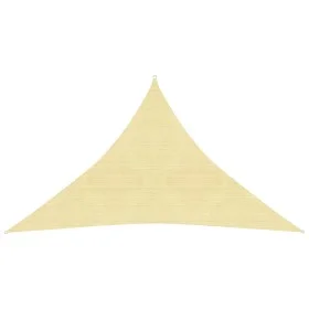 Beige HDPE sail awning 160 g/m² 3x3x4.2 m by vidaXL, Umbrellas - Ref: Foro24-311144, Price: 21,18 €, Discount: %