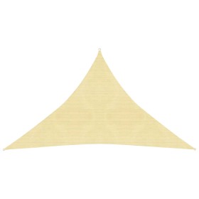 Toldo de vela beige HDPE 160 g/m² 3x3x4,2 m