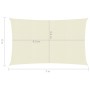 Cream HDPE sail awning 160 g/m² 6x7 m by vidaXL, Umbrellas - Ref: Foro24-311194, Price: 88,75 €, Discount: %