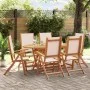 Garten-Esszimmer-Set, 7-teilig, Massivholz Akazie und Textilene von , Gartensets - Ref: Foro24-3279270, Preis: 578,67 €, Raba...