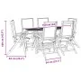 Garten-Esszimmer-Set, 7-teilig, Massivholz Akazie und Textilene von , Gartensets - Ref: Foro24-3279270, Preis: 578,67 €, Raba...