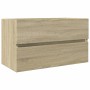 Set de mueble de baño 2 piezas cerámica y madera de ingeniería by , bathroom vanities - Ref: Foro24-3307659, Price: 204,37 €,...