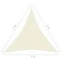 Cream HDPE sail shade 160 g/m² 5x6x6 m by vidaXL, Umbrellas - Ref: Foro24-311208, Price: 40,58 €, Discount: %