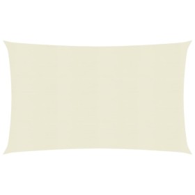 Toldo de vela crema HDPE 160 g/m² 2,5x4,5 m de vidaXL, Sombrillas - Ref: Foro24-311180, Precio: 36,36 €, Descuento: %