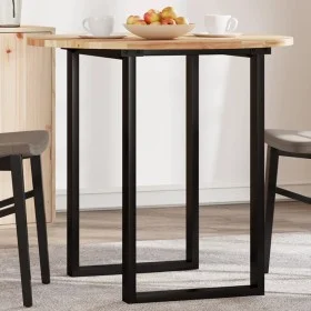 Tablero de mesa redondo madera maciza de acacia Ø80x2 cm by , Table tops - Ref: Foro24-4008698, Price: 77,09 €, Discount: %