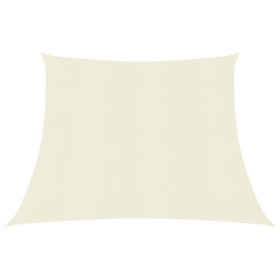 Toldo de vela HDPE color crema 160 g/m² 4/5x3 m de vidaXL, Sombrillas - Ref: Foro24-311215, Precio: 29,43 €, Descuento: %