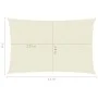 Toldo de vela crema HDPE 160 g/m² 2x3,5 m de vidaXL, Sombrillas - Ref: Foro24-311173, Precio: 25,47 €, Descuento: %