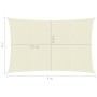 Cream HDPE sail shade 160 g/m² 2x3 m by vidaXL, Umbrellas - Ref: Foro24-311172, Price: 23,68 €, Discount: %