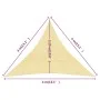 Toldo de vela HDPE beige 160 g/m² 4x4x4 m de vidaXL, Sombrillas - Ref: Foro24-311148, Precio: 25,64 €, Descuento: %