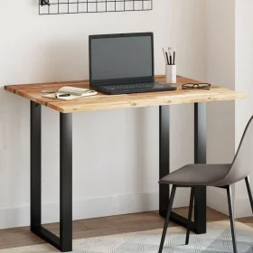 Tablero de mesa rectangular madera maciza de acacia 100x80x2 cm by , Table tops - Ref: Foro24-4008831, Price: 105,58 €, Disco...