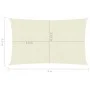 Toldo de vela crema HDPE 160 g/m² 2,5x4 m de vidaXL, Sombrillas - Ref: Foro24-311179, Precio: 29,43 €, Descuento: %