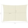 Toldo de vela crema HDPE 160 g/m² 3x4 m de vidaXL, Sombrillas - Ref: Foro24-311182, Precio: 34,07 €, Descuento: %