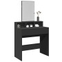 Frisiertisch mit schwarzem Spiegel 80x41x144,5 cm von , Schlafzimmerkommoden - Ref: Foro24-848172, Preis: 96,75 €, Rabatt: %