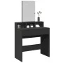 Tocador con espejo negro 80x41x144,5 cm by , Bedroom Dressers - Ref: Foro24-848172, Price: 95,29 €, Discount: %