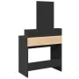 Tocador con espejo negro 80x41x144,5 cm by , Bedroom Dressers - Ref: Foro24-848172, Price: 95,29 €, Discount: %