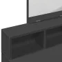 Tocador con espejo negro 80x41x144,5 cm by , Bedroom Dressers - Ref: Foro24-848172, Price: 95,29 €, Discount: %