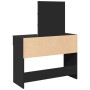 Schminktisch mit LED-Lichtern schwarz 100x40x130 cm von , Schlafzimmerkommoden - Ref: Foro24-848193, Preis: 131,96 €, Rabatt: %