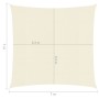 Cream HDPE sail awning 160 g/m² 7x7 m by vidaXL, Umbrellas - Ref: Foro24-311170, Price: 102,98 €, Discount: %