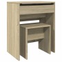 Frisiertisch mit Eichenholz-Hocker Sonoma 60x40x113,5 cm von , Schlafzimmerkommoden - Ref: Foro24-848215, Preis: 99,38 €, Rab...