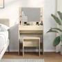 Frisiertisch mit Eichenholz-Hocker Sonoma 60x40x113,5 cm von , Schlafzimmerkommoden - Ref: Foro24-848215, Preis: 99,38 €, Rab...