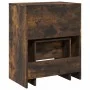 Frisiertisch mit Hocker aus geräucherter Eiche 60x40x113,5 cm von , Schlafzimmerkommoden - Ref: Foro24-848217, Preis: 92,53 €...