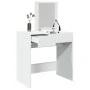 Frisiertisch mit weißem Spiegel 73x46,5x120 cm von , Schlafzimmerkommoden - Ref: Foro24-848220, Preis: 90,69 €, Rabatt: %