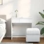 Tocador con espejo blanco 73x46,5x120 cm de , Tocadores para dormitorios - Ref: Foro24-848220, Precio: 90,69 €, Descuento: %