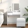 Tocador con espejo blanco 73x46,5x120 cm de , Tocadores para dormitorios - Ref: Foro24-848220, Precio: 90,69 €, Descuento: %