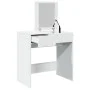Tocador con espejo blanco 73x46,5x120 cm de , Tocadores para dormitorios - Ref: Foro24-848220, Precio: 90,69 €, Descuento: %