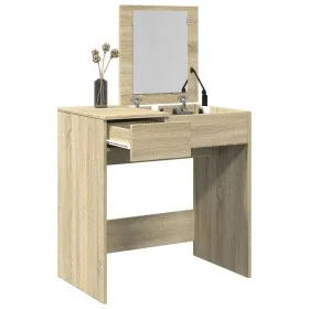 Tocador con espejo roble Sonoma 73x46,5x120 cm by , Bedroom Dressers - Ref: Foro24-848222, Price: 89,62 €, Discount: %