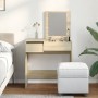 Tocador con espejo roble Sonoma 73x46,5x120 cm de , Tocadores para dormitorios - Ref: Foro24-848222, Precio: 94,90 €, Descuen...