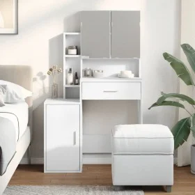 Tocador con mueble blanco 80x35x132 cm by , Bedroom Dressers - Ref: Foro24-848234, Price: 110,76 €, Discount: %