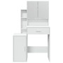 Frisiertisch mit weißem Möbel 80x35x132 cm von , Schlafzimmerkommoden - Ref: Foro24-848234, Preis: 113,87 €, Rabatt: %