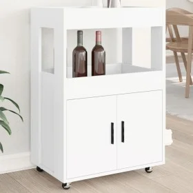 Barwagen aus weißem Ingenieurholz 60x39,5x89 cm von , Sideboards - Ref: Foro24-848269, Preis: 106,21 €, Rabatt: %