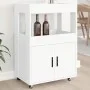 Barwagen aus weißem Ingenieurholz 60x39,5x89 cm von , Sideboards - Ref: Foro24-848269, Preis: 106,21 €, Rabatt: %