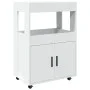 Barwagen aus weißem Ingenieurholz 60x39,5x89 cm von , Sideboards - Ref: Foro24-848269, Preis: 106,21 €, Rabatt: %