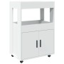 Carrito de bar madera de ingeniería blanco 60x39,5x89 cm by , Sideboards - Ref: Foro24-848269, Price: 107,90 €, Discount: %