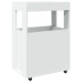 Carrito de bar madera de ingeniería blanco 60x39,5x89 cm by , Sideboards - Ref: Foro24-848269, Price: 107,90 €, Discount: %