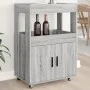 Barwagen aus Sonoma-Engineering-Holz in Grau, 60x39,5x89 cm. von , Sideboards - Ref: Foro24-848274, Preis: 99,15 €, Rabatt: %