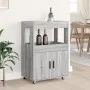 Barwagen aus Sonoma-Engineering-Holz in Grau, 60x39,5x89 cm. von , Sideboards - Ref: Foro24-848274, Preis: 99,15 €, Rabatt: %