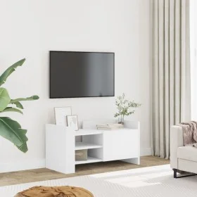Mueble de TV madera de ingeniería blanco 80x35x40 cm by , TV Furniture - Ref: Foro24-848367, Price: 48,94 €, Discount: %