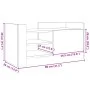 TV-Möbel aus weißem Ingenieurholz 80x35x40 cm von , TV-Möbel - Ref: Foro24-848367, Preis: 48,94 €, Rabatt: %