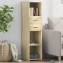 Hoher Schrank aus Sonoma-Eichen-Ingenieurholz, 30x42,5x124 cm. von , Sideboards - Ref: Foro24-846154, Preis: 63,11 €, Rabatt: %