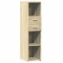 Hoher Schrank aus Sonoma-Eichen-Ingenieurholz, 30x42,5x124 cm. von , Sideboards - Ref: Foro24-846154, Preis: 63,11 €, Rabatt: %