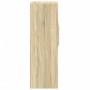 Hoher Schrank aus Sonoma-Eichen-Ingenieurholz, 30x42,5x124 cm. von , Sideboards - Ref: Foro24-846154, Preis: 63,88 €, Rabatt: %